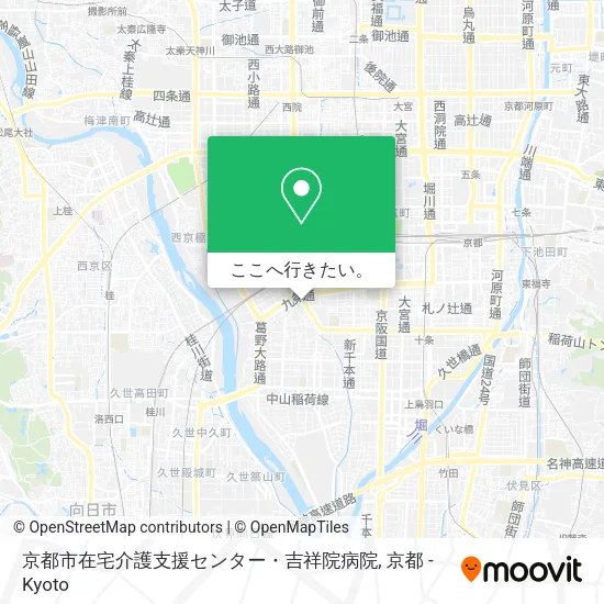 京都市在宅介護支援センター・吉祥院病院地図