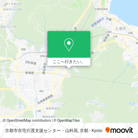 京都市在宅介護支援センター・山科苑地図