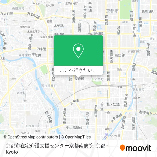 京都市在宅介護支援センター京都南病院地図