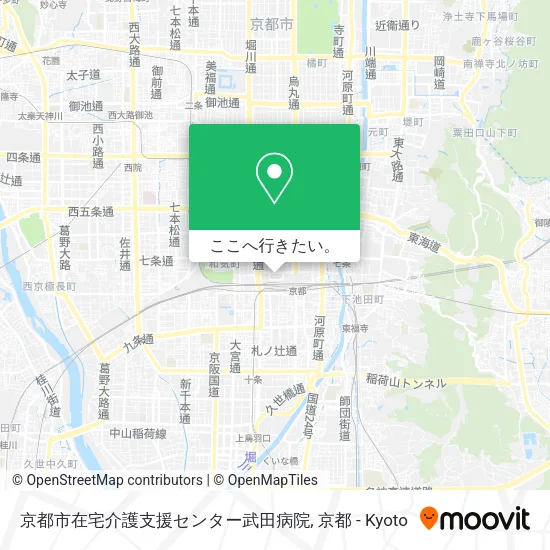 京都市在宅介護支援センター武田病院地図