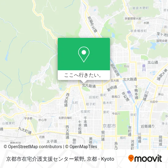 京都市在宅介護支援センター紫野地図