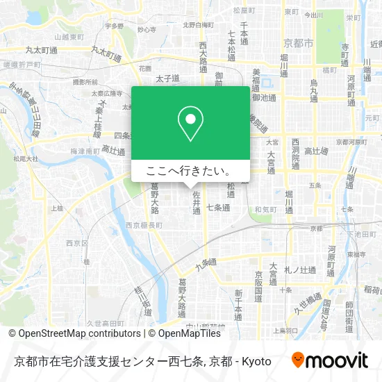 京都市在宅介護支援センター西七条地図