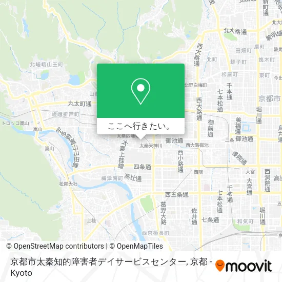 京都市太秦知的障害者デイサービスセンター地図