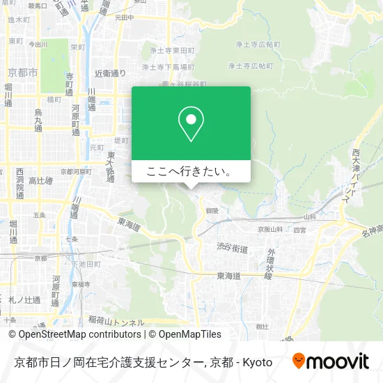 京都市日ノ岡在宅介護支援センター地図
