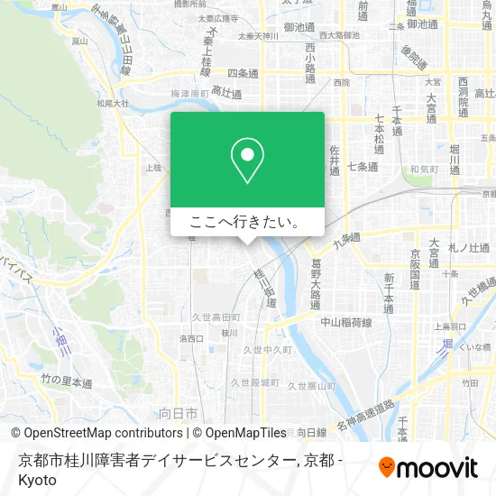 京都市桂川障害者デイサービスセンター地図