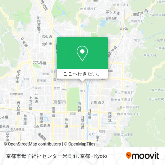 京都市母子福祉センター米岡荘地図