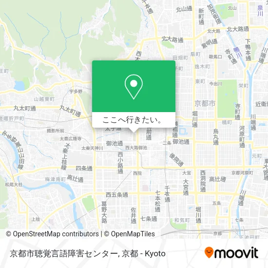 京都市聴覚言語障害センター地図