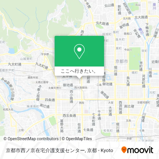 京都市西ノ京在宅介護支援センター地図