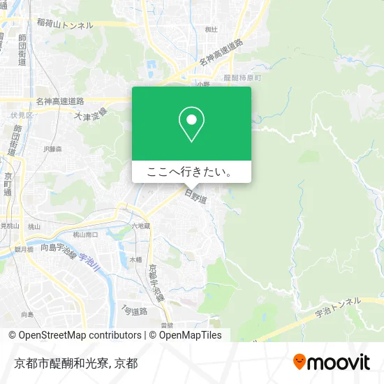 京都市醍醐和光寮地図