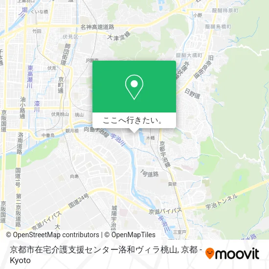 京都市在宅介護支援センター洛和ヴィラ桃山地図