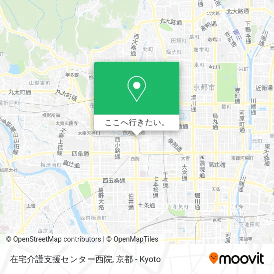 在宅介護支援センター西院地図