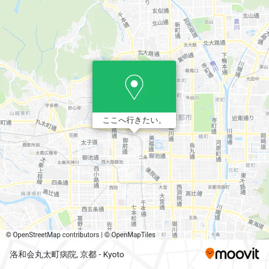 洛和会丸太町病院地図
