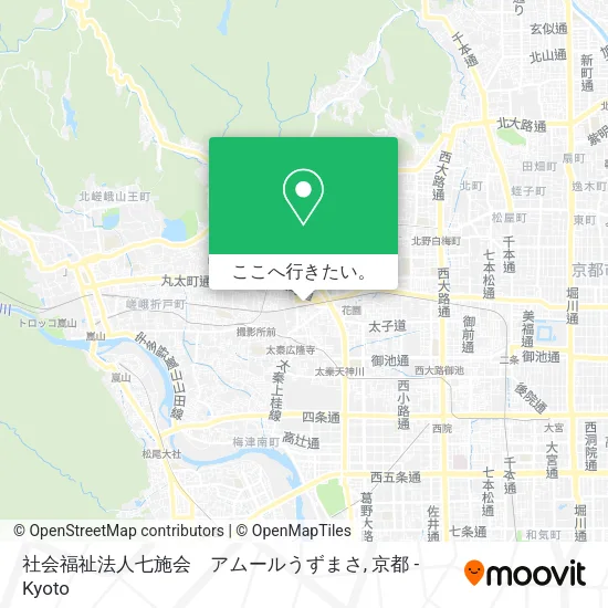 社会福祉法人七施会　アムールうずまさ地図