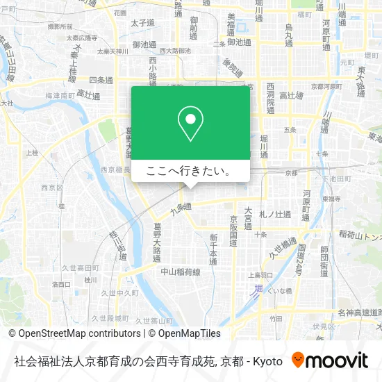 社会福祉法人京都育成の会西寺育成苑地図