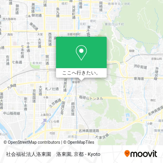 社会福祉法人洛東園　洛東園地図
