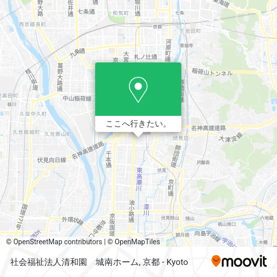社会福祉法人清和園　城南ホーム地図