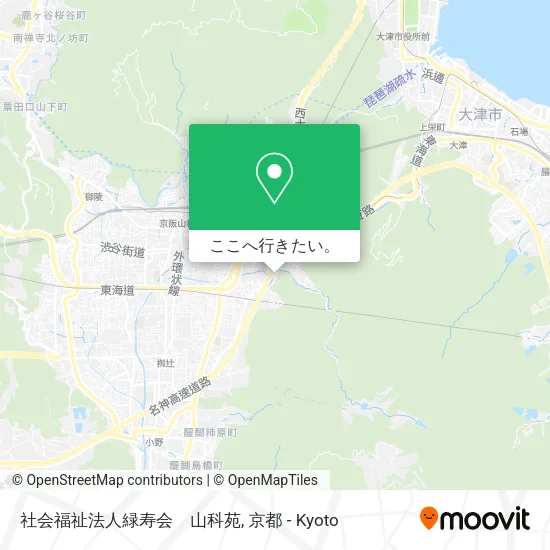 社会福祉法人緑寿会　山科苑地図