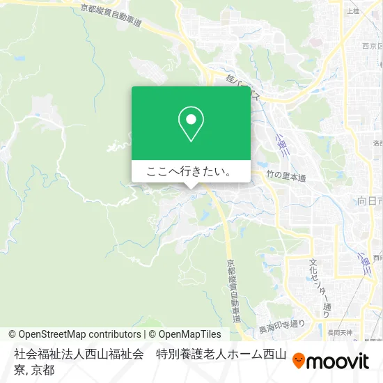 社会福祉法人西山福祉会　特別養護老人ホーム西山寮地図