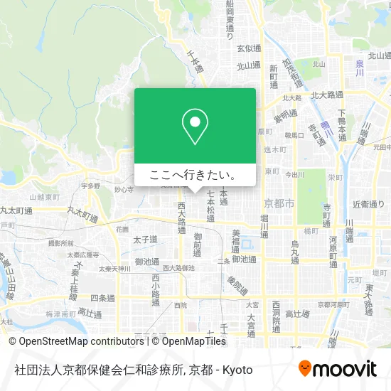 社団法人京都保健会仁和診療所地図