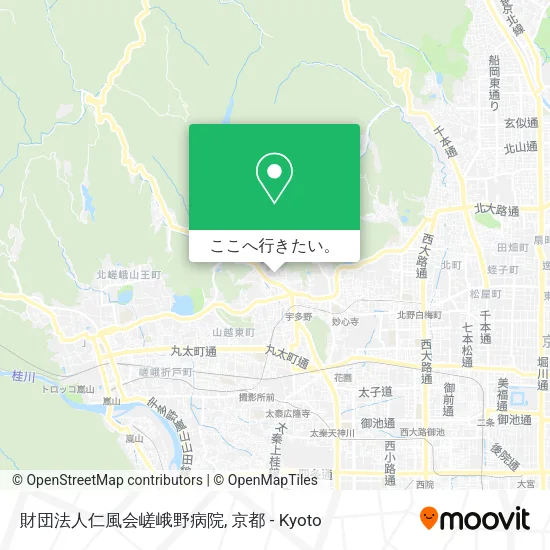 財団法人仁風会嵯峨野病院地図