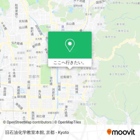 旧石油化学教室本館地図