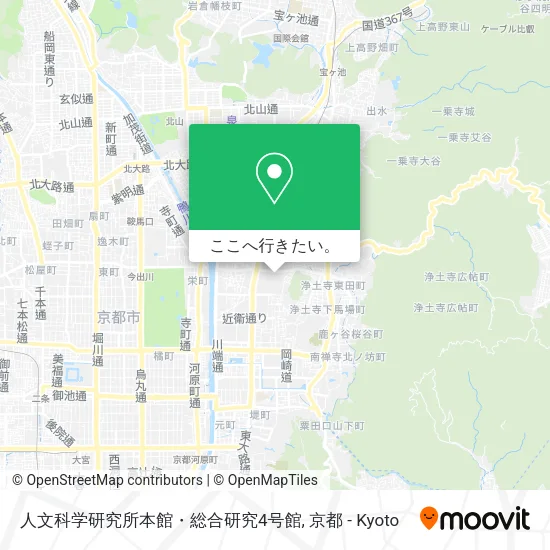 人文科学研究所本館・総合研究4号館地図