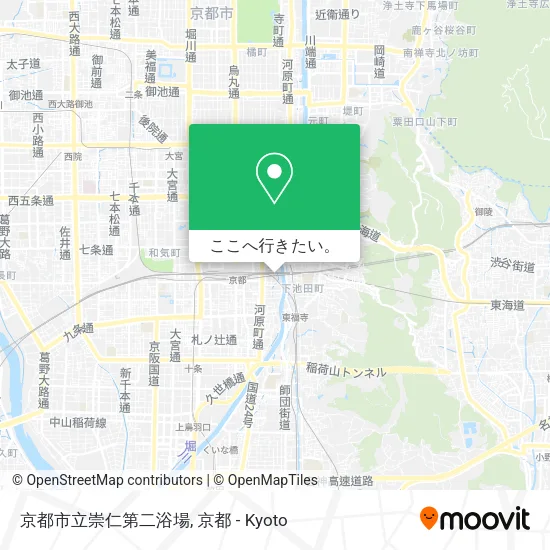 京都市立崇仁第二浴場地図
