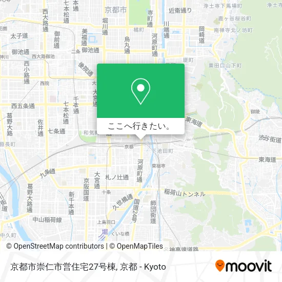 京都市崇仁市営住宅27号棟地図