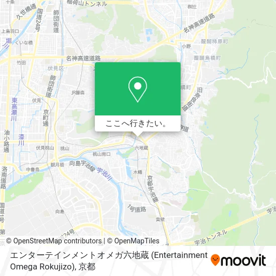 エンターテインメントオメガ六地蔵 (Entertainment Omega Rokujizo)地図
