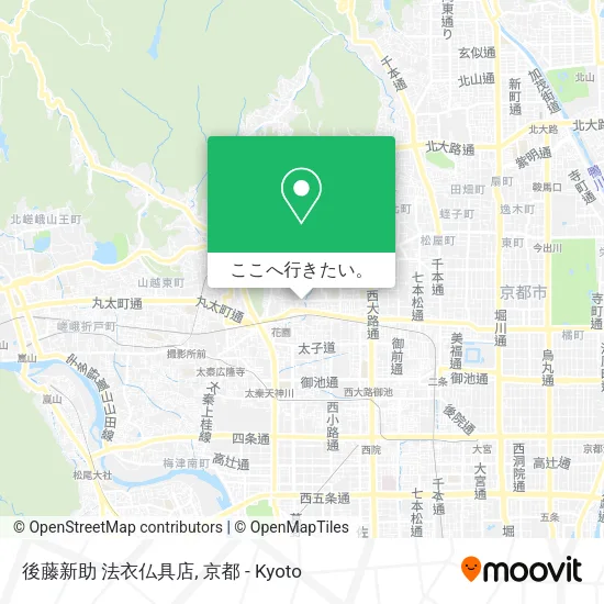 後藤新助 法衣仏具店地図