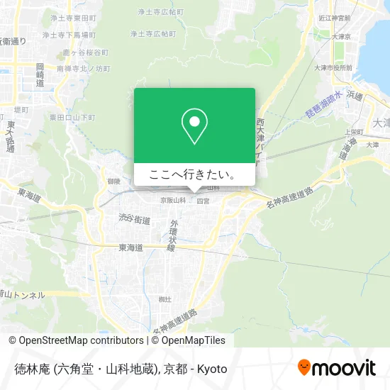 徳林庵 (六角堂・山科地蔵)地図