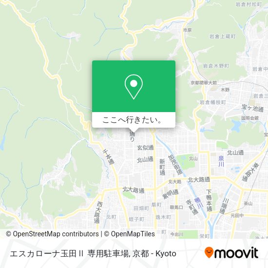 エスカローナ玉田Ⅱ 専用駐車場地図