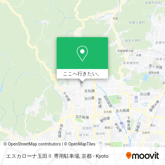 エスカローナ玉田Ⅱ 専用駐車場地図