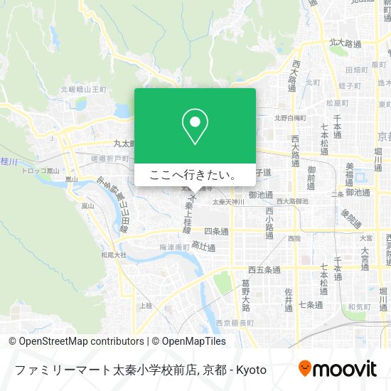 ファミリーマート太秦小学校前店地図