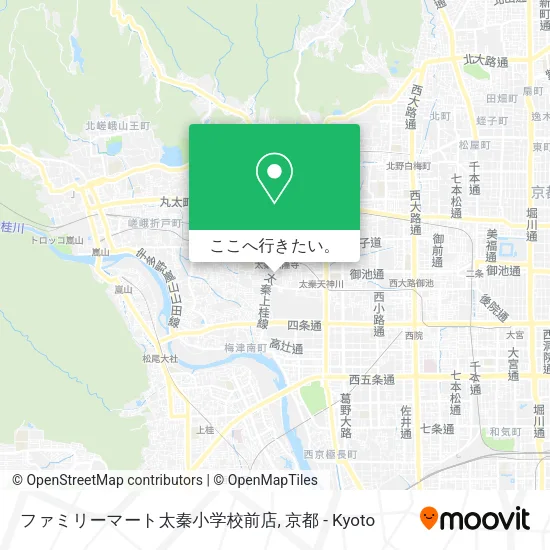 ファミリーマート太秦小学校前店地図