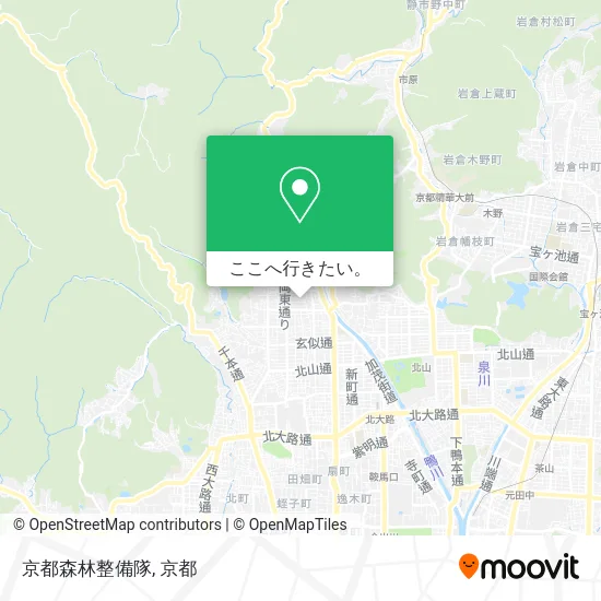 京都森林整備隊地図