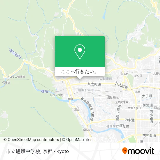 市立嵯峨中学校地図
