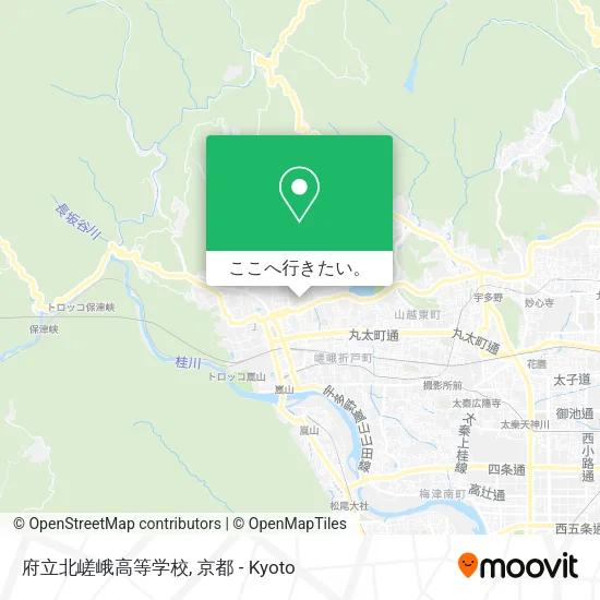 府立北嵯峨高等学校地図