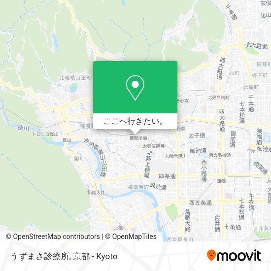 うずまさ診療所地図