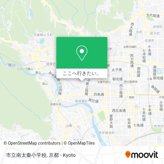 市立南太秦小学校地図