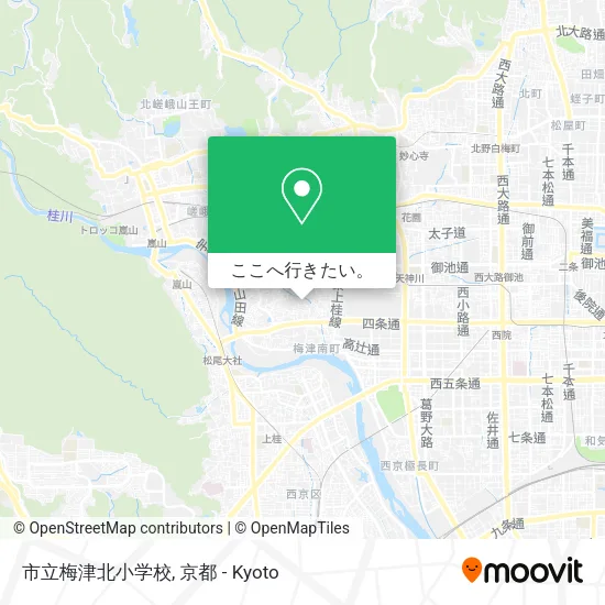 市立梅津北小学校地図