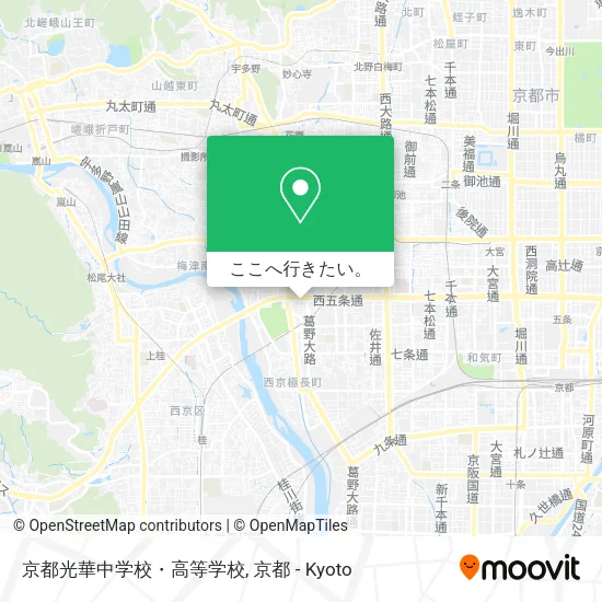 京都光華中学校・高等学校地図