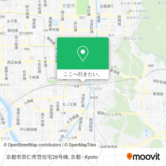 京都市崇仁市営住宅26号棟地図