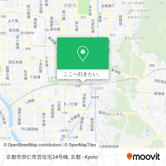 京都市崇仁市営住宅24号棟地図