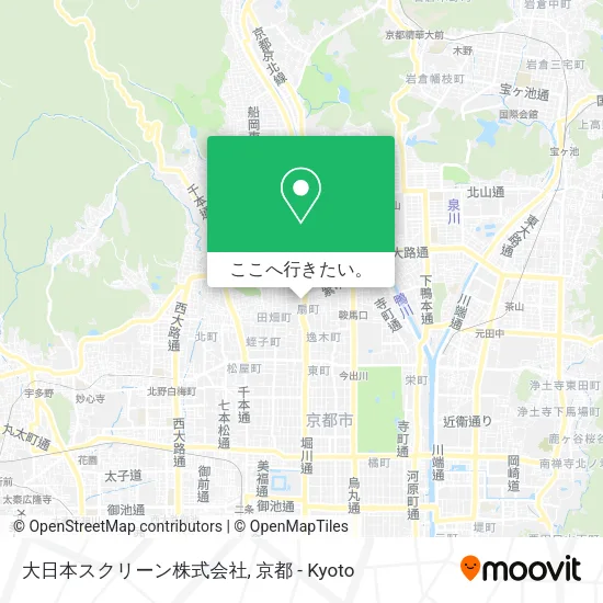 大日本スクリーン株式会社地図