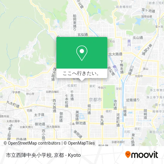 市立西陣中央小学校地図