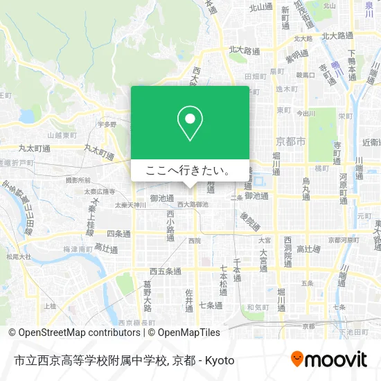市立西京高等学校附属中学校地図