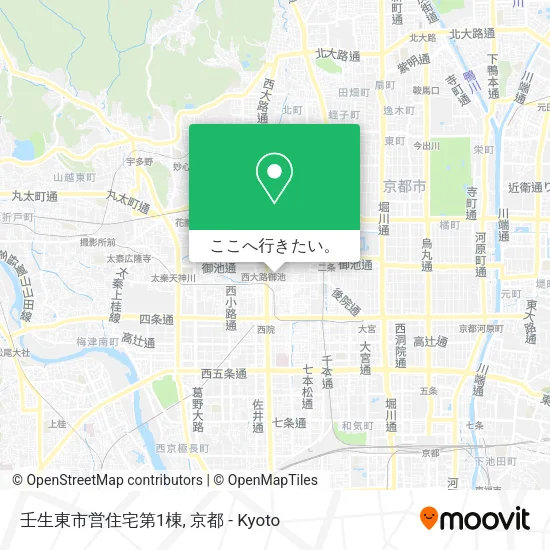 壬生東市営住宅第1棟地図