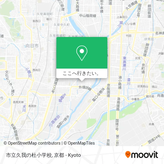 市立久我の杜小学校地図