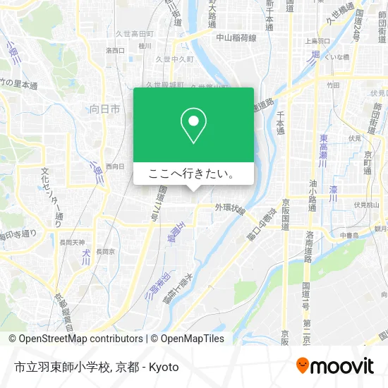 市立羽束師小学校地図